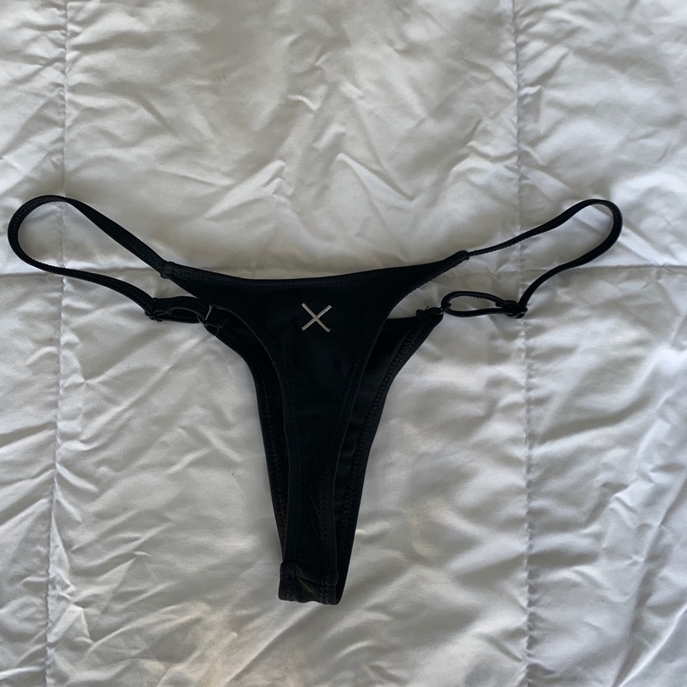 Boutine LA Black Thong Bikini Bottoms